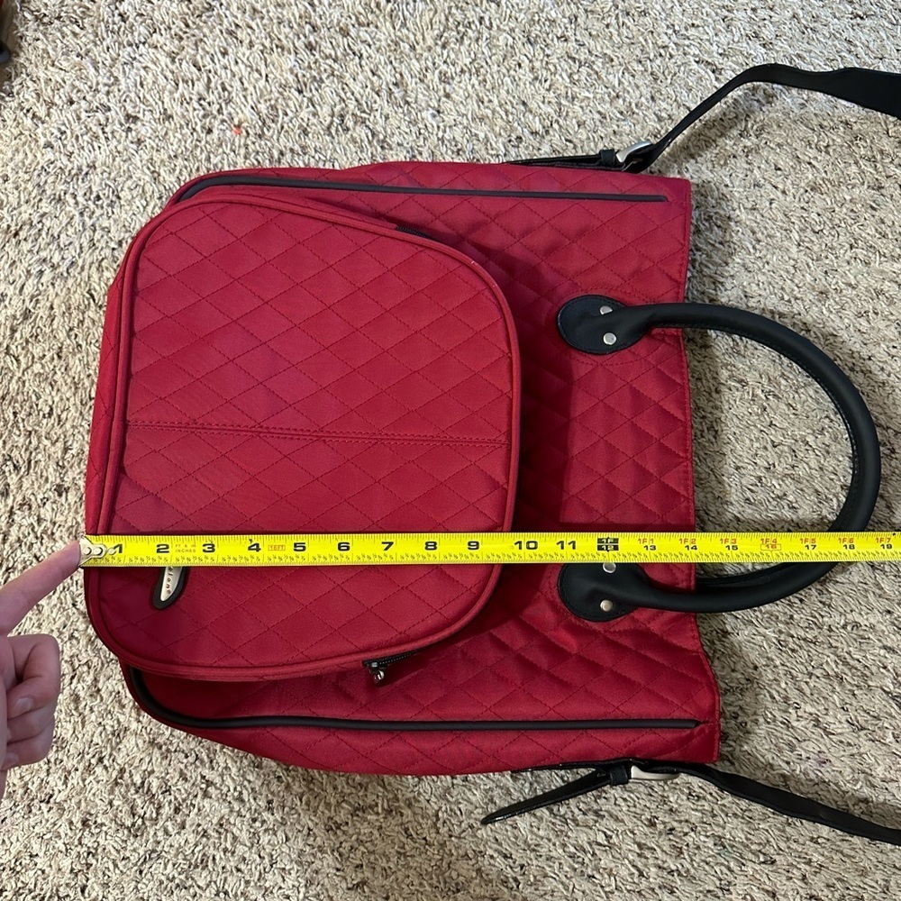 Travelon Quilted 2 in 1 Convertible Tote/Crossbody Bag - Picture 10 of 17